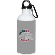 Load image into Gallery viewer, Circle USA Flag Stainless Steel Water Bottle