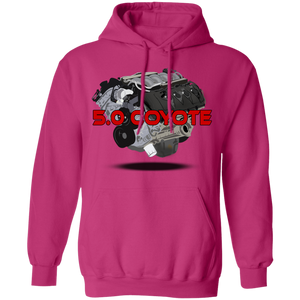 F150Militia 5.0 Motor Red Ltr Hoodie