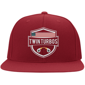 Twin Turbos USA Flat Bill Twill Flexfit Cap