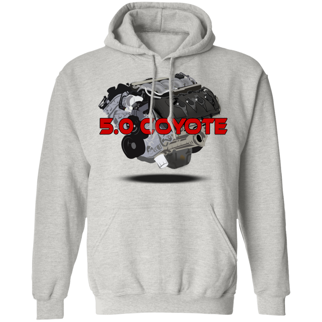 F150Militia 5.0 Motor Red Ltr Hoodie