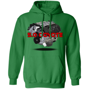 F150Militia 5.0 Motor Red Ltr Hoodie