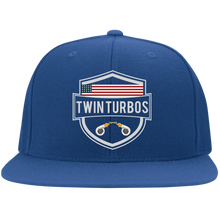 Load image into Gallery viewer, Twin Turbos USA Flat Bill Twill Flexfit Cap