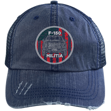 Load image into Gallery viewer, F150Militia USA Distressed Trucker Cap