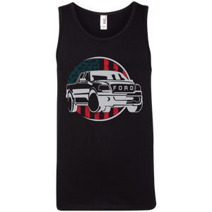 USA Circle Flag Ringspun Tank