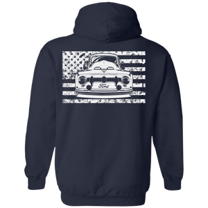 Old School USA Flag Hoodie