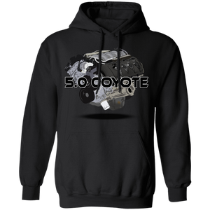 F150Militia 5.0 Motor Black Ltr Hoodie