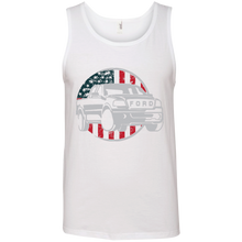 Load image into Gallery viewer, USA Circle Flag Ringspun Tank