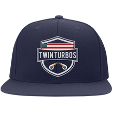 Load image into Gallery viewer, Twin Turbos USA Flat Bill Twill Flexfit Cap