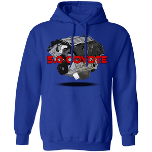 F150Militia 5.0 Motor Red Ltr Hoodie