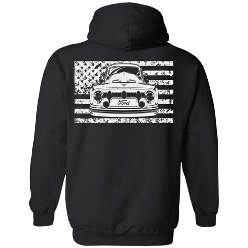 Old School USA Flag Hoodie