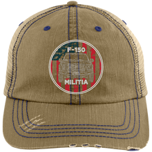 Load image into Gallery viewer, F150Militia USA Distressed Trucker Cap