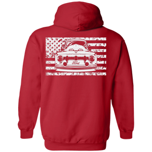 Old School USA Flag Hoodie