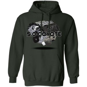 F150Militia 5.0 Motor Black Ltr Hoodie