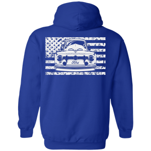 Old School USA Flag Hoodie