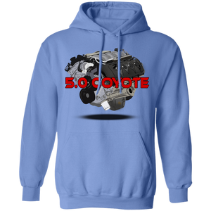 F150Militia 5.0 Motor Red Ltr Hoodie