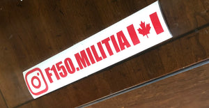 Red F-150 Militia decal / sticker