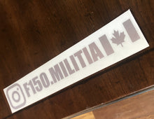 Load image into Gallery viewer, Silver F-150 Militia decal / sticker