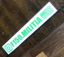 Load image into Gallery viewer, Neon Green F-150 Militia decal / sticker