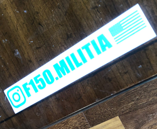 Light Blue F-150 Militia decal / sticker