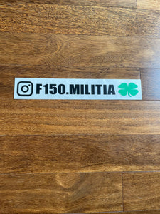 F150Militia Lucky Irish Decal / Sticker