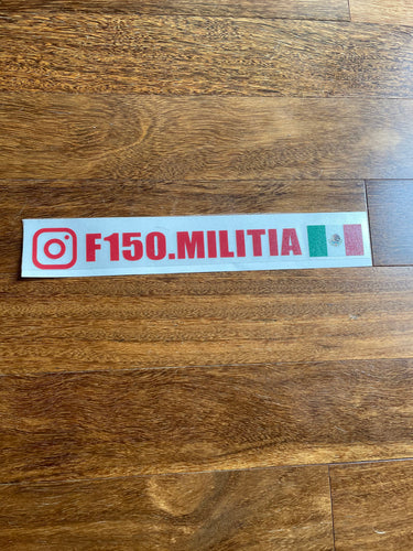 F150Militia Viva Mexico Decal / Sticker